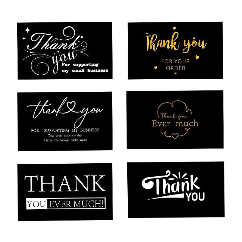 Simple Laser-Engraved Thank You Cards - 30 Pack