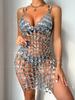 New Summer Fashion Sexy Mirror Flash Backless Women's Dress X Sex Clothes