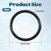 20 Pcs Bumper Quick Release O Rings Bumper Fasteners Washers Replacement Quick Release Rubber Bands Washers for Car Bumper (Black)