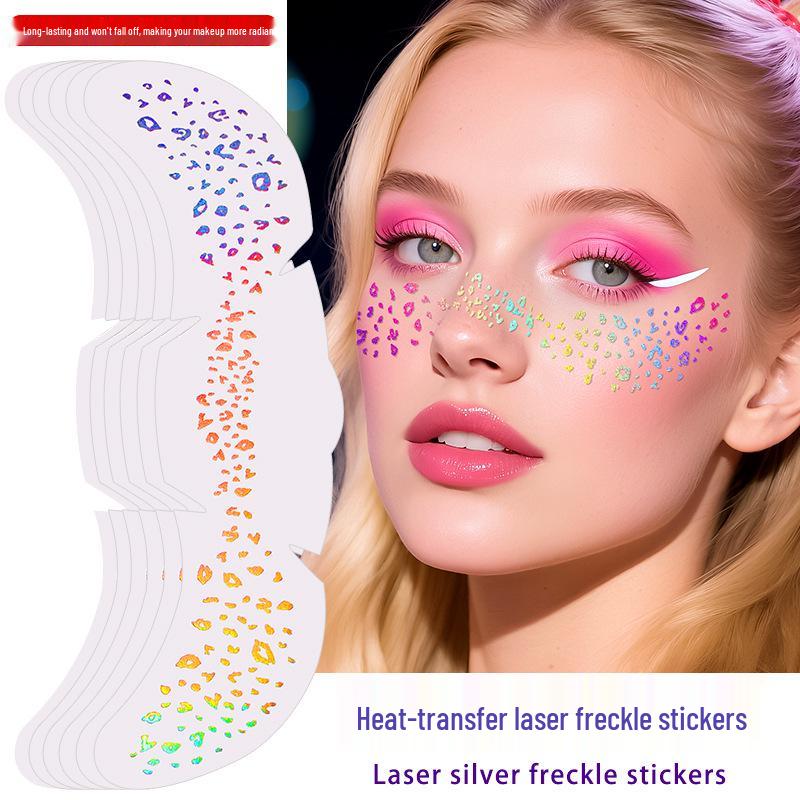 Holographic Waterproof Temporary Freckle and Star Stickers