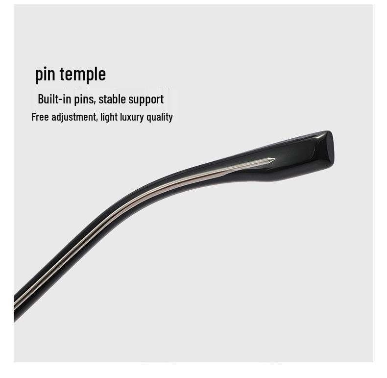 2025 Insert-Type Square Frame TR Unisex Myopia Glasses with Prescription and Anti-Blue Light Protection, Model 3013