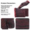 Cotton Work Gloves, 24 Pairs, 1.26kg, Thickened Cotton Yarn, Wear-Resistant, Non-Slip, Dirt-Resistant Red
