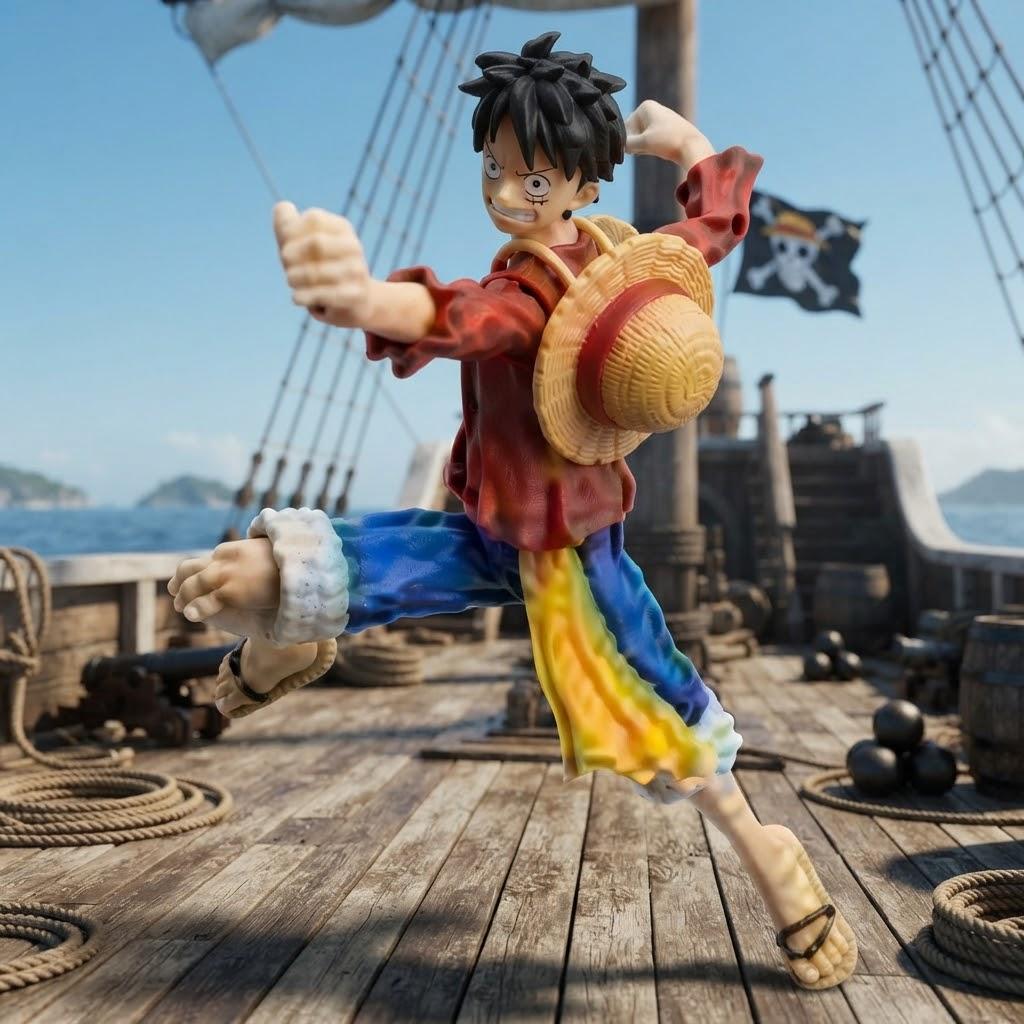 One Piece Monkey D. Luffy Action Figure - Anime Heroes Collection