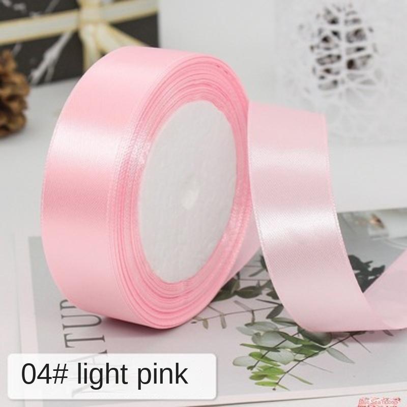 

22 метра/рулон 6/10/15/20/25/40/50 мм розовые шелковые атласные ленты для поделок своими руками бант подарочная упаковка вечеринка свадьба декоративные 6mm