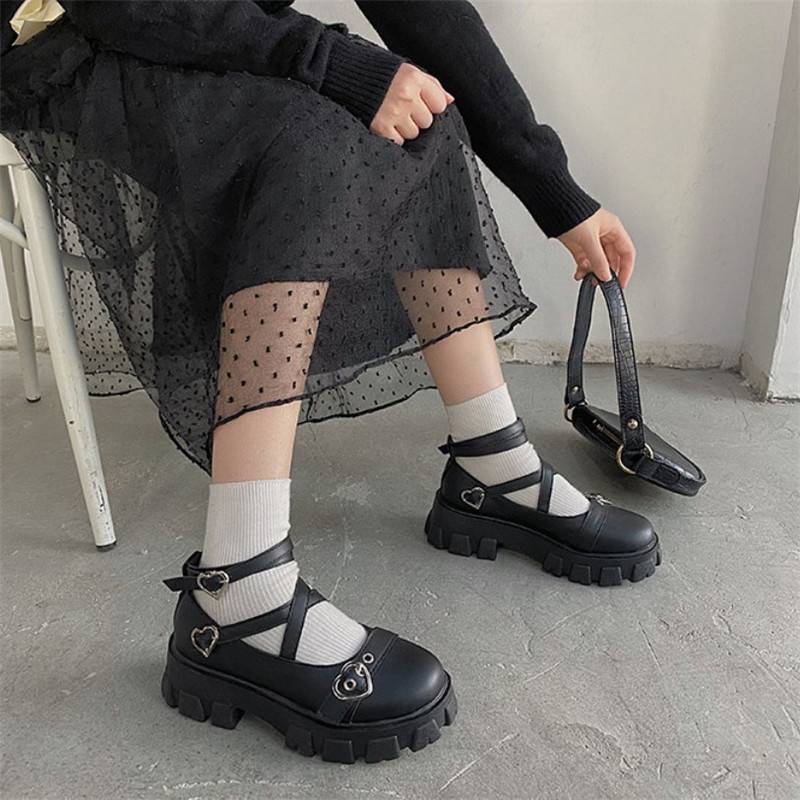 Zapatos de tacón grueso Zapatos Plataforma Cabeza redonda Mujeres Zapatos  de moda Vendaje cruzado PU Cuero Temperamento Cosplay comprar a buen precio  — entrega gratuita, reseñas reales con fotos — Joom