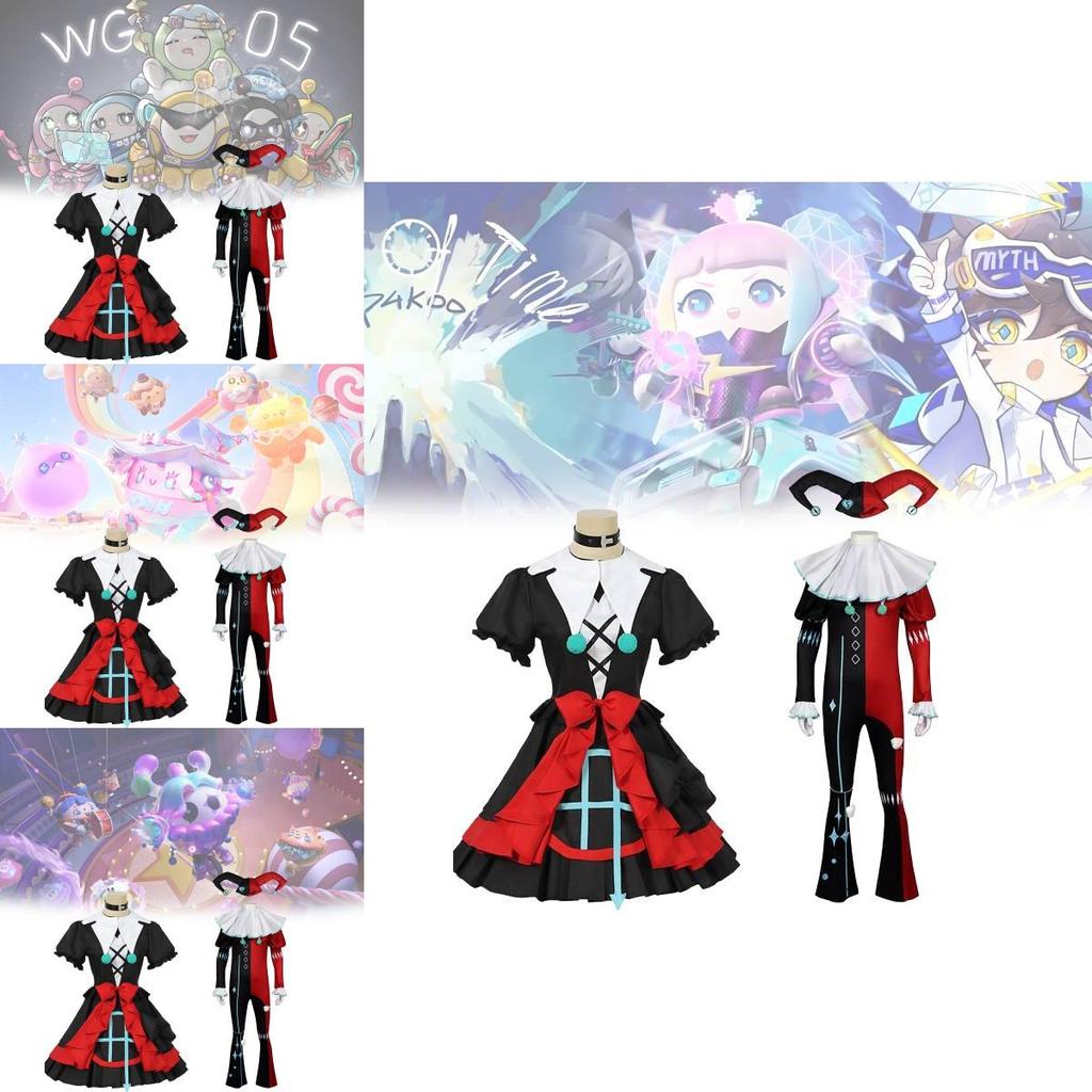 Adorable Eggy Party Cosplay Costume Set For Kids With Unique Stella And Clown Themes