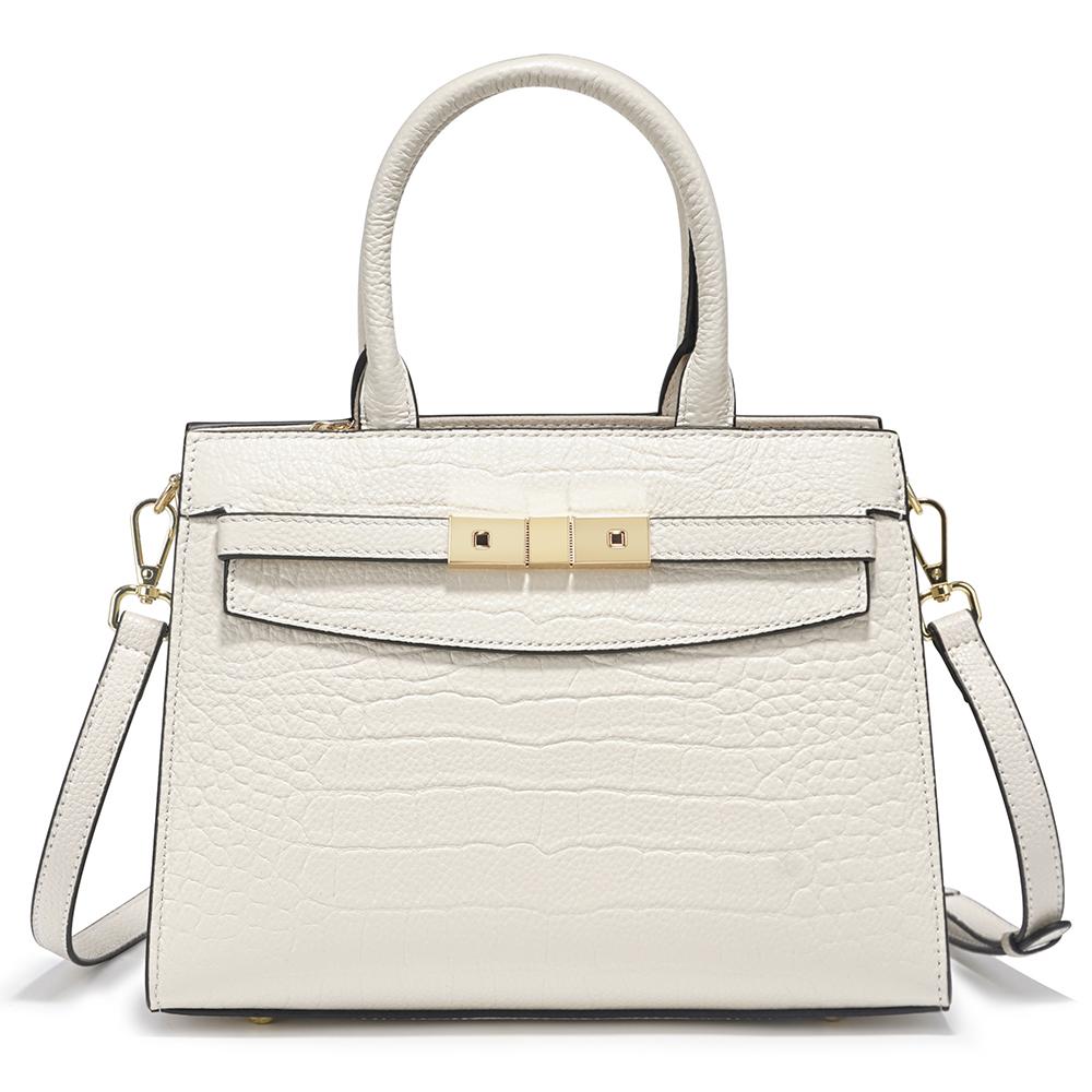 

Zency Модные Сумки Натуральная Кожа Роскошный Дизайнерский Текстурный Мама-Сумка белый