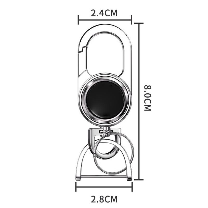 Alloy Metal Car Styling Key Chains Ring Anti-loss Keychain For Toyota Camry RAV4 Land Cruiser Highlander Corolla Car Accessories