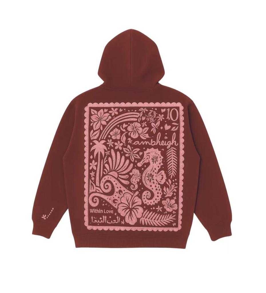 Hawaii Hibiskus Print Hoodie, Europäische Größen S-5XL, Trendiges Sweatshirt 2025
