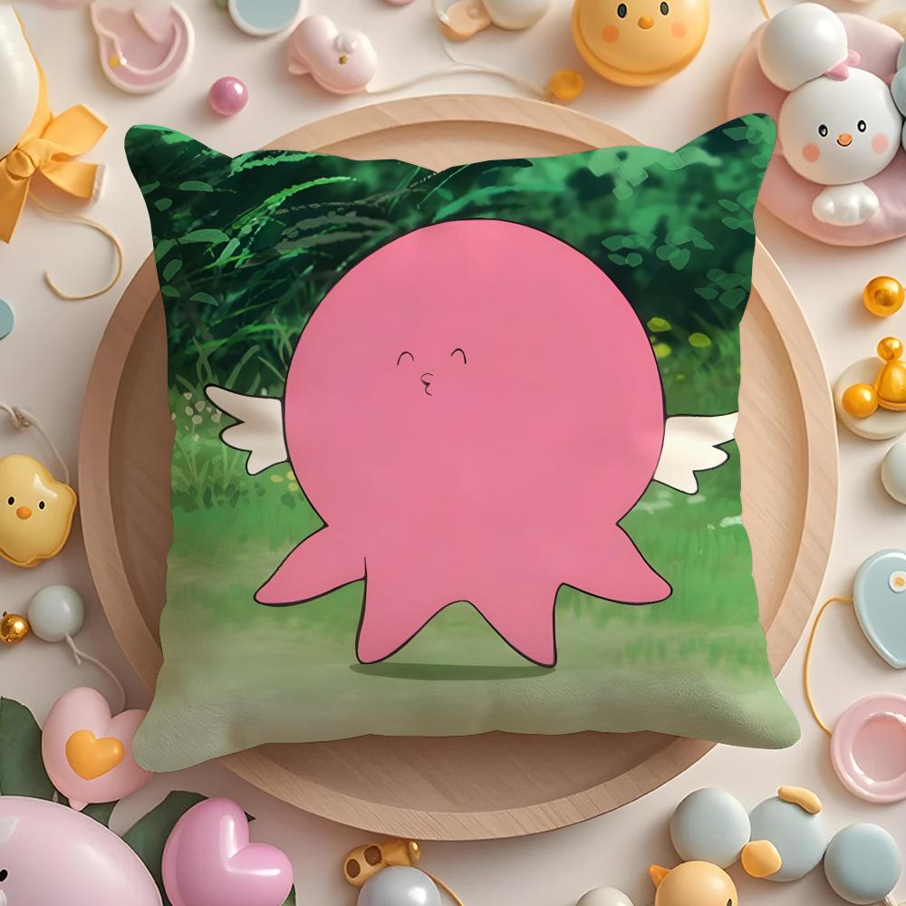 T-Takopi's Original AnimeSin Cushion Cover Home & Car Multi-Scene Pillow Cover - Reversible, Soft & Durable for Daily Use