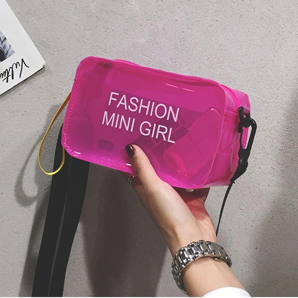 

Candy Color Handbags Clear Purses Crossbody Bags Messenger Bag Shoulder Bag Transparent Jelly Bag помаранчевий