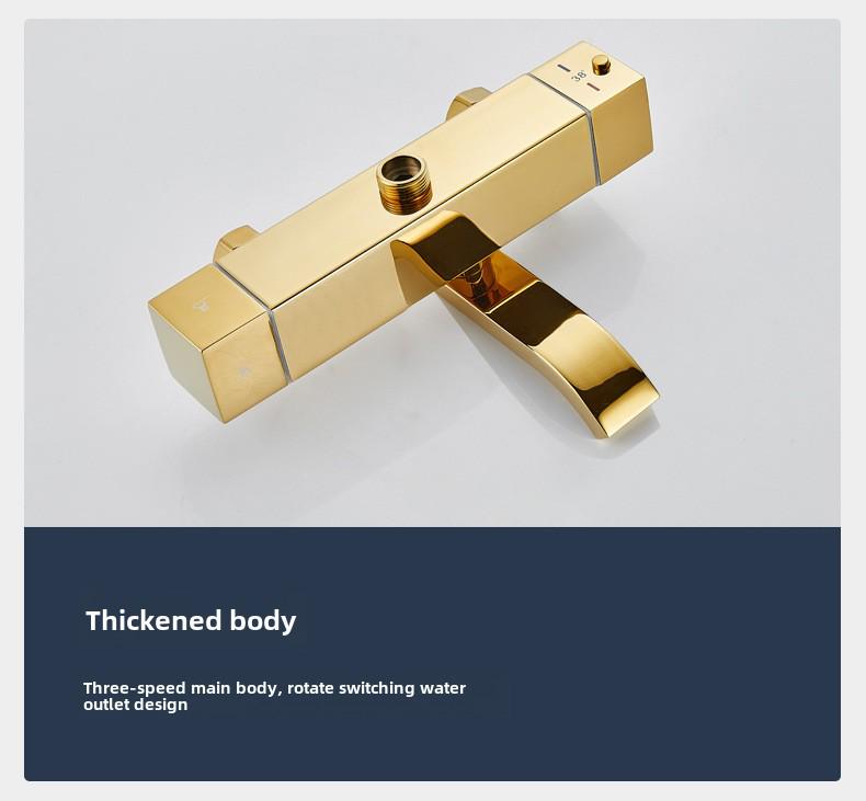 Thermostatic Shower Set with One-Touch Temp Lock & Boost Shower Head