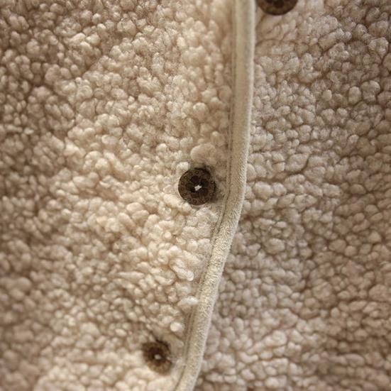 Women Autumn Winter Vest Coat Solid Sleeveless Faux Color Lamb Wool Waistcoat Short