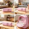 Lightweight Kids Pen Bag Cute Animal Pencil Case, Cartoon for Students, Anti-stain Holder Large Capacity Stationery Organizer School, Cylinder Zipper
