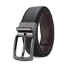 Men'S Rotating Pin Buckle Leather Belt Double Color Ribbon Body Casual Business Belt