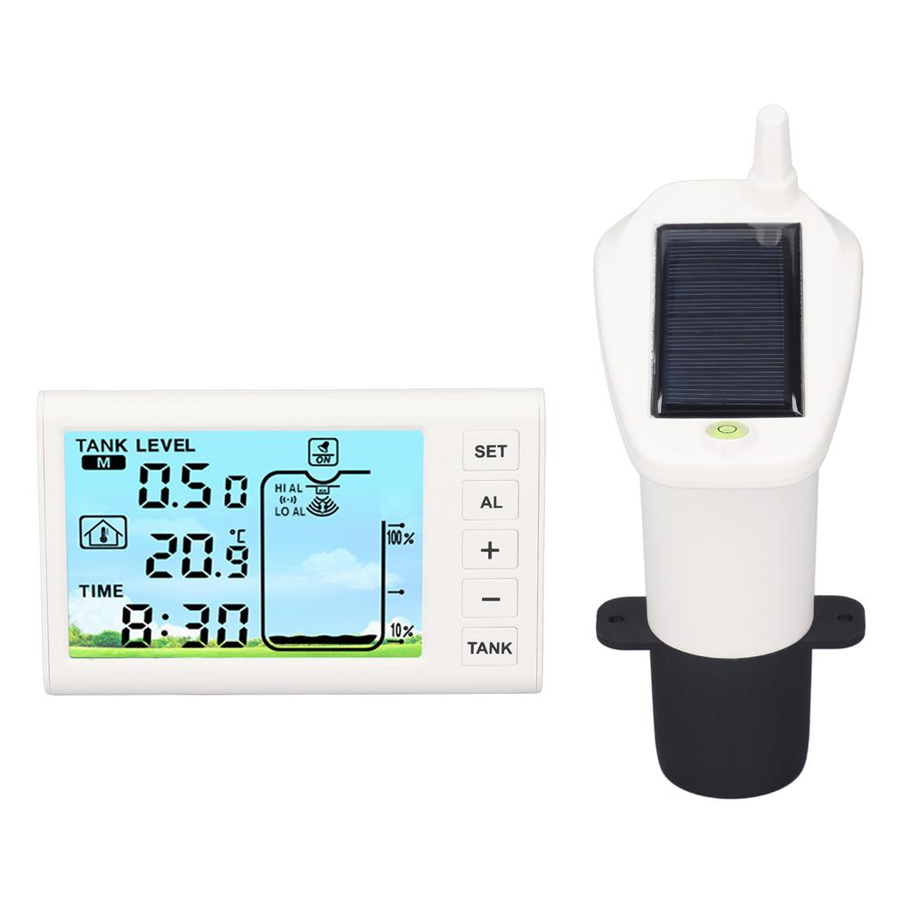 Ultrasonic Level Sensor Water Tank Liquid Depth Meter Electronic Digital Display Receiver Transmitte