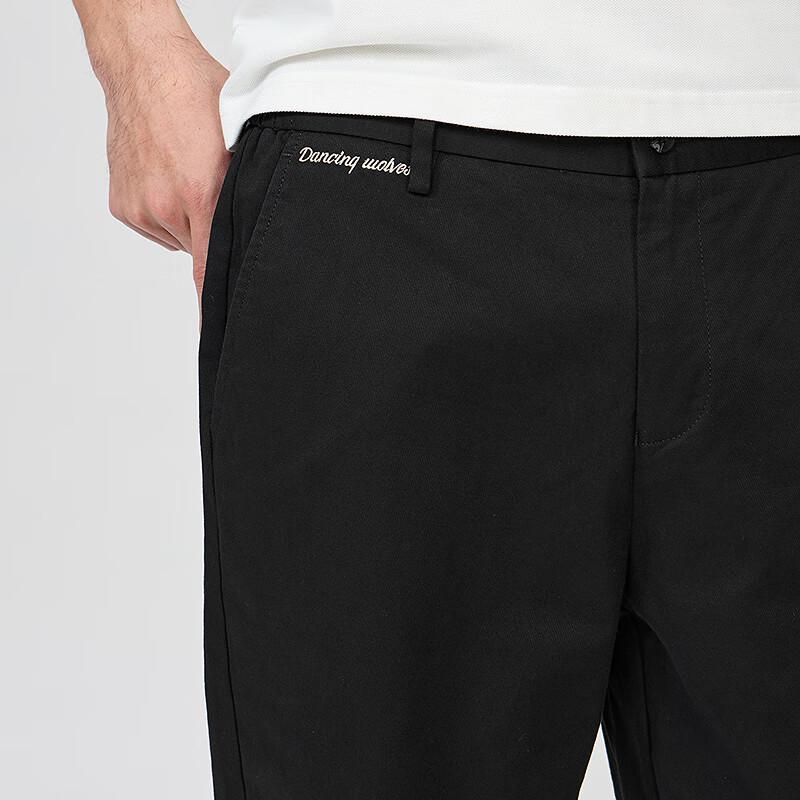 Dance with Wolves Men's Heavyweight Cotton Blend Straight-Leg Ankle Pants