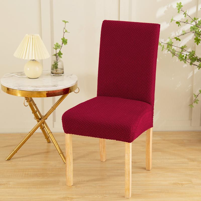 Elastic Dining Room Chair Cover Stretch Thick Jacquard Kitchen Chair Covers Slipcover For Dining Kitchen El Wedding Banquet