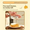 Fine Filter Strainer 304 Stainless Steel Wooden Handle Complementary Food Soybean Milk Filter Residue Spoon