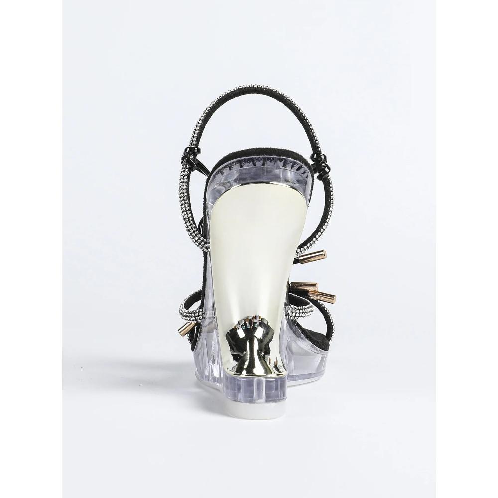 2026 Europäische und Amerikanische Sexy Neue Mode Dicke Ferse Wasserdicht Tischriemen Riemchensandalen, Damen LFD-9930-4