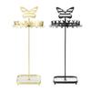 Metal Butterfly Jewellery Holder Display Stand with Tray Hanging Organizer Tower Rack Storage for Necklace Earrings