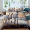Galloping Horse Bedding Set Califking 260X240 Luxury Bed Comforter Double Home Duvet Set Cover Queen Size Pillowcases 2/3Pcs