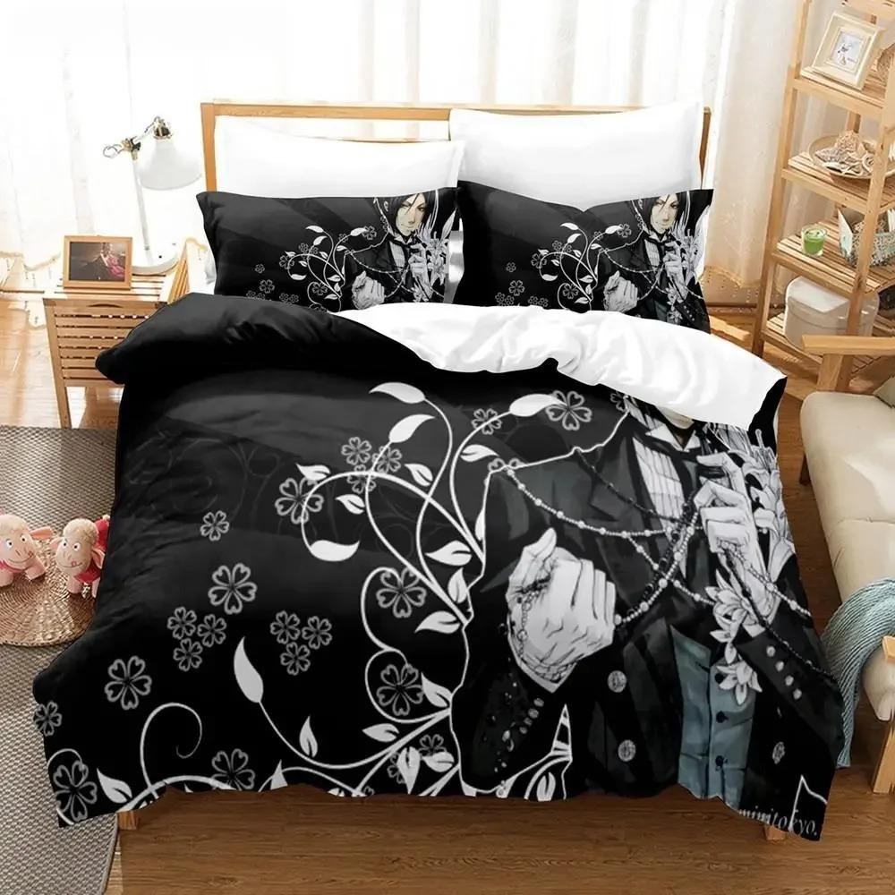 New Anime Black Butler Bedding Set Sebastian Ciel Dakimakura Microfiber Duvet Cover Single Double Cool Design