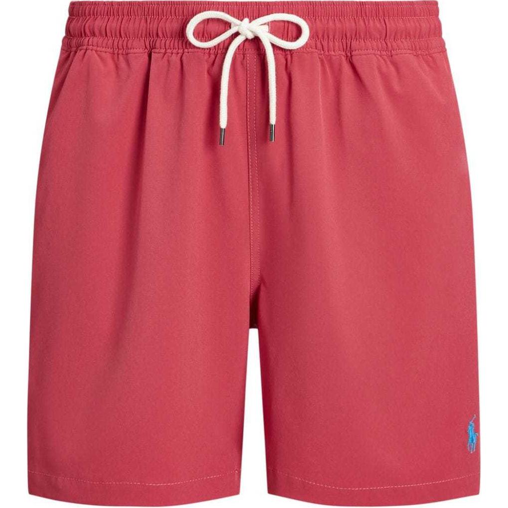 

Polo Ralph Lauren эластичные шорты для плавания с завязками и логотипом, прямые, мужские шорты для плавания, красные 710829851-053 S