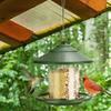 Bird Feeders for Outside Hanging Plastic Wild Bird Feeder with Perch Squirrel Proof Garden Decoration for Bird Watchers
