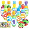 Fun Bowling Ball Game For Children Bowling Ball Set With 10 And 2 Balls In A Mesh Bag Inside