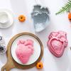 Pumpkin Heart shape Cake Mold DIY Halloween Baking Silicone Mold Brain Dessert Mold  Pudding