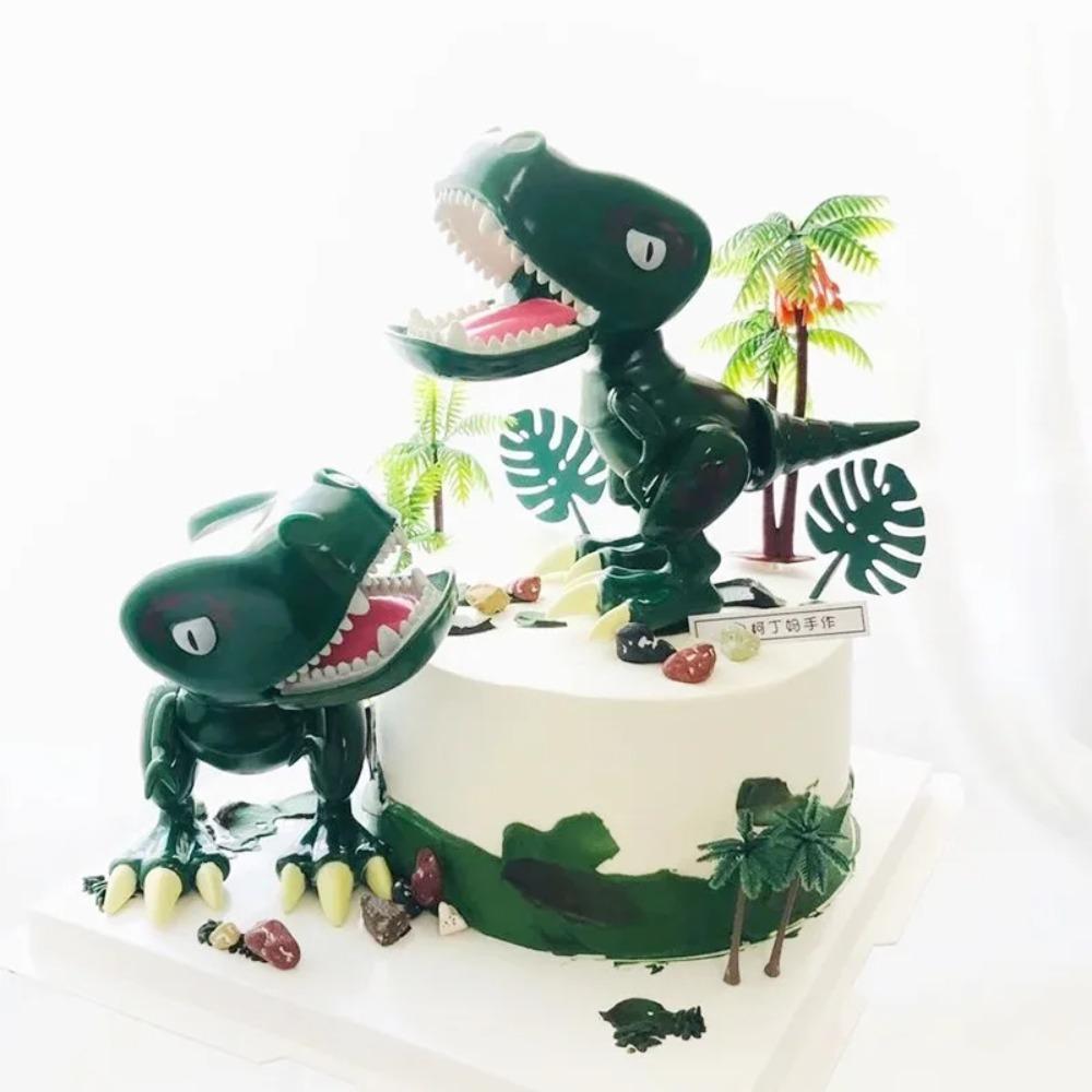 

3D Тираннозавр Торт Топпер Праздничные Атрибуты Сувениры Торт Декор Креативный Динозавр Торт Топперы