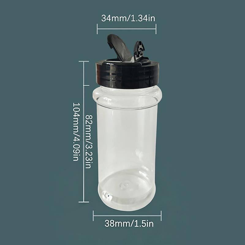 120Ml/4Oz Jars For Spices Salt And Pepper Shaker Seasoning Jar Spice Organizer Plastic Barbecue Condiment Kitchen Gadget Tool