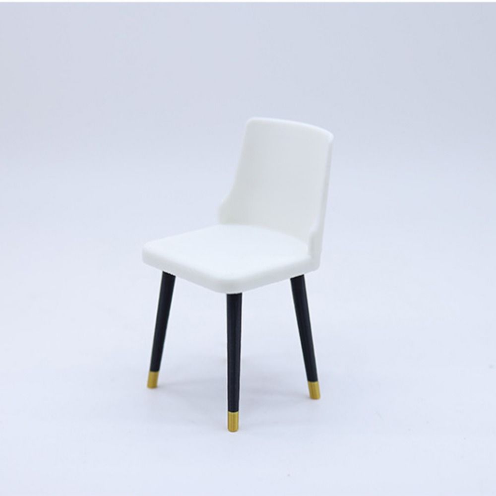 Plastikowe 1/12 Domki dla lalek Stoły jadalne Mini Krzesła do stołu jadalnego Model Akcesoria dla lalek Zabawki