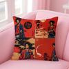 Anime SSamurai CChamploo Cushion Cover Pillowcase Short Plush Invisible zipper Room Sofa Cushion Cover