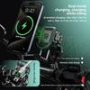 Motorcycle Wireless USB C Phone Holder Anti-Vibration Crossbar Phone Mount for 5.2"-7.2" Phones Works with 12-24V Motobike