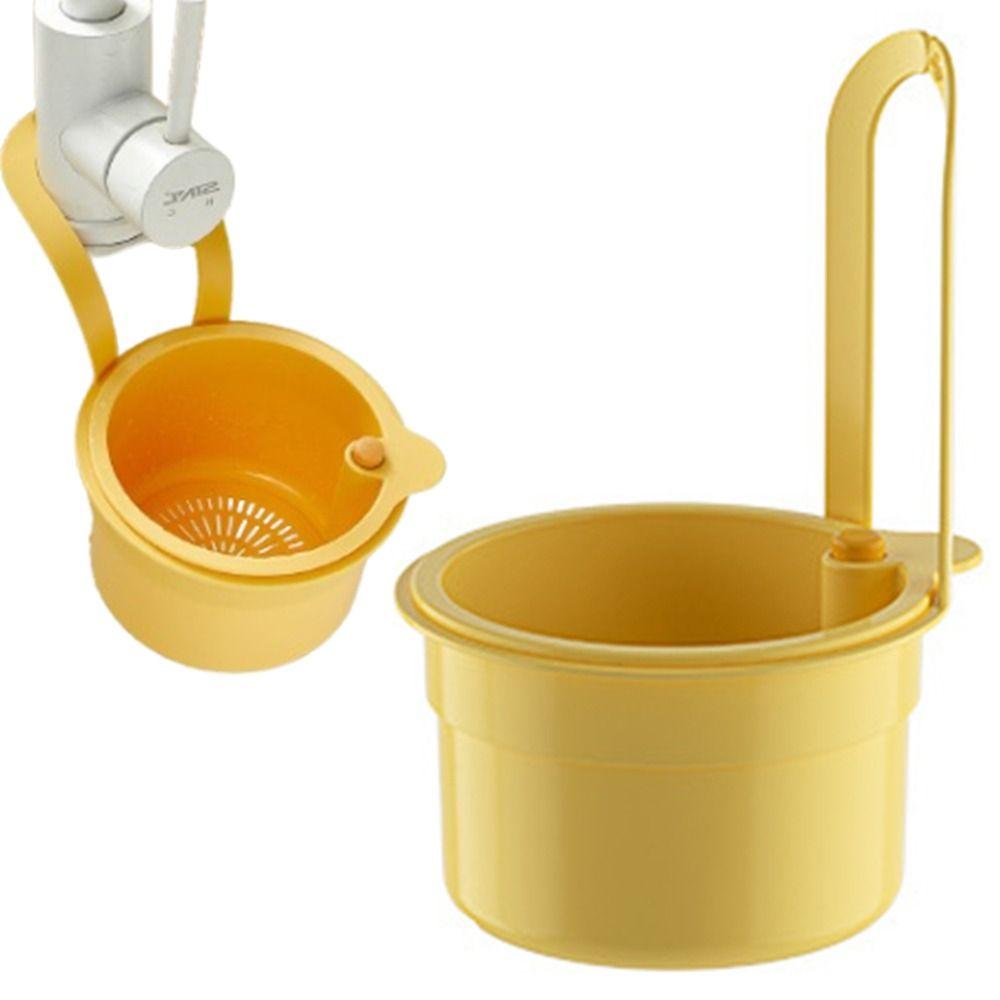 Openable Bottom Cover Sink Hanging Strainer Basket Fruit Clean Filter Rack  Kitchen Accessories