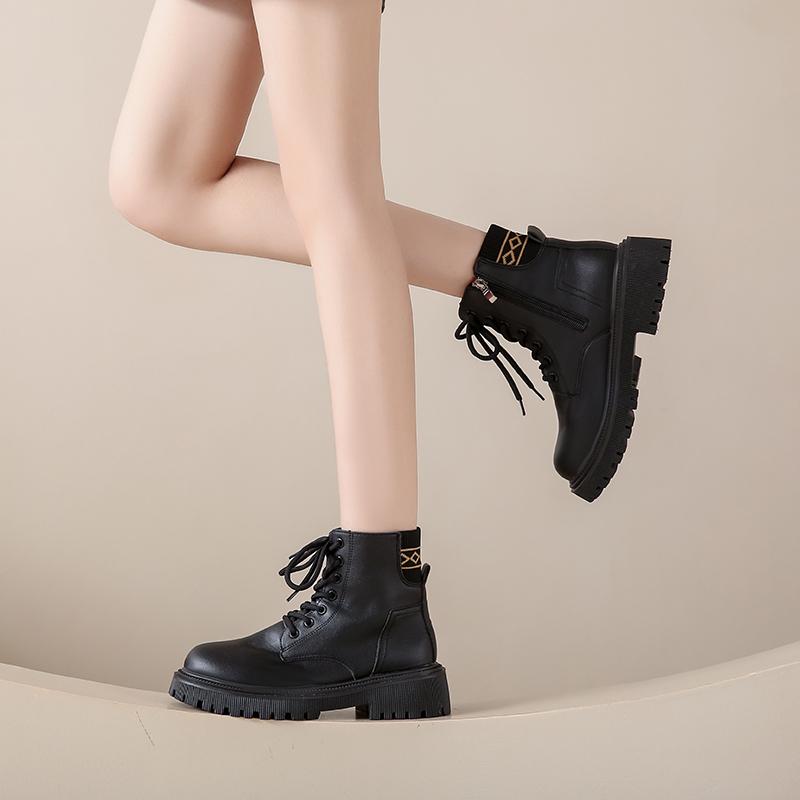 Women’s Winter Snow Boots Casual Short Boots for Girl Booties Black Warm Ankle Boots with Fur Plus Size