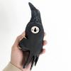 Creative Resin Raven Statue Realistic Interesting Bird Statue Raven Black Outdoor