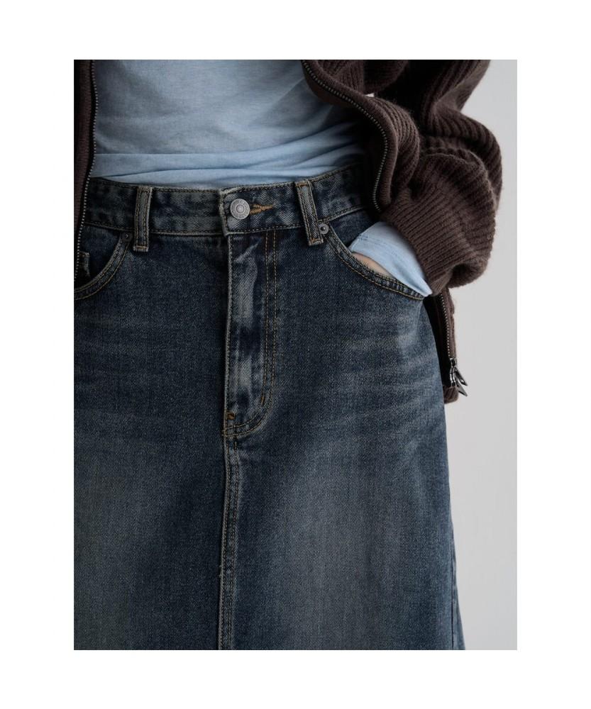 8SECONDS Denim Maxi Skirt Blue