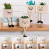 Handicraft Ornaments Expression Character Flower Pot Expression Potted Ceramic Flower Pot
