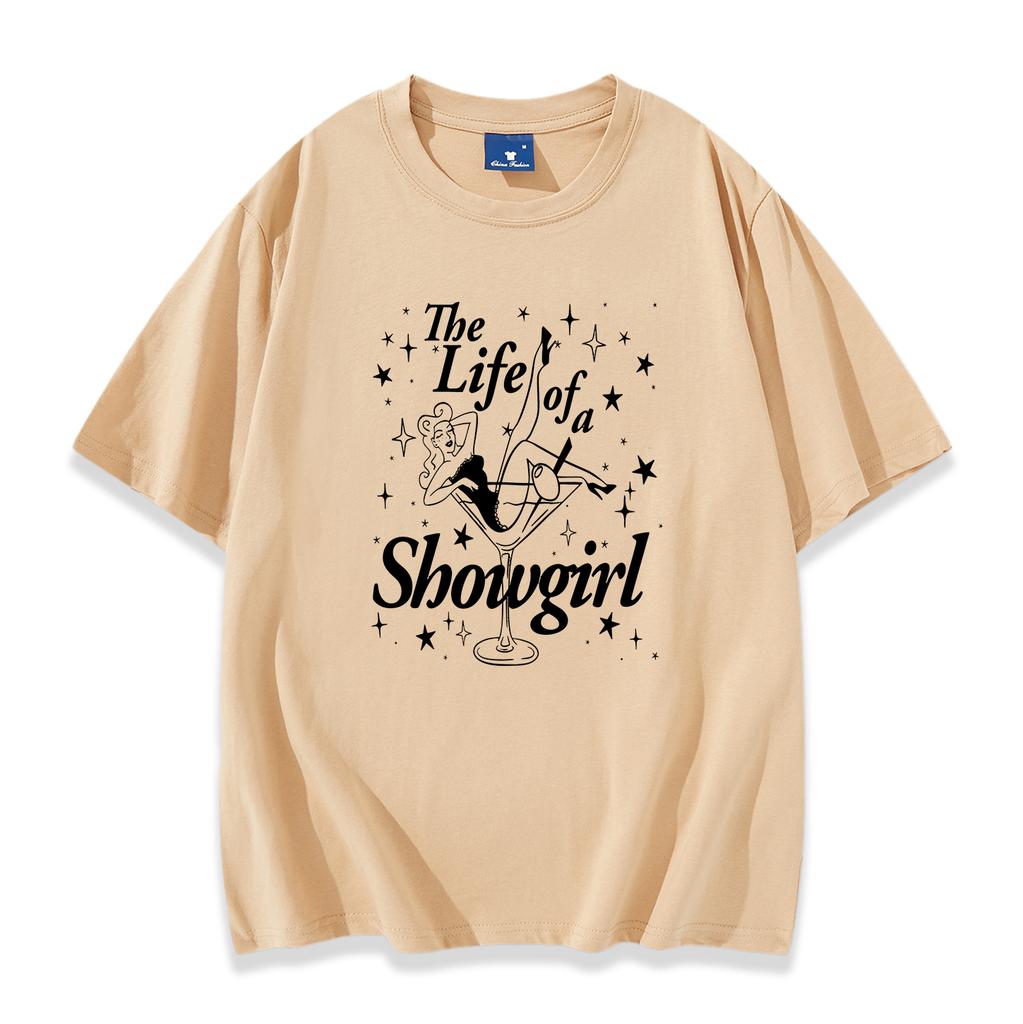 Showgirls Life T Shirt In My Showgirl Era T-Shirt New Album 2025 Shirt Country Music Fan Gift Men Women Streetwear Hip Hop Tops