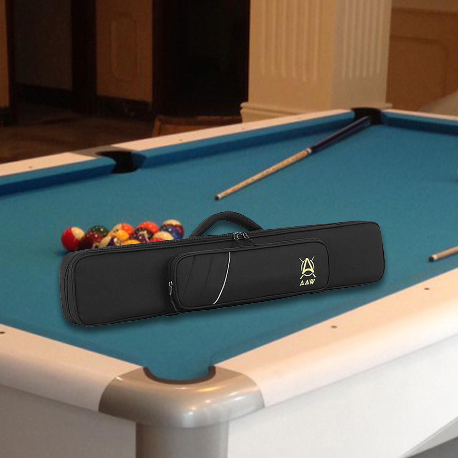 

Pool Cue Cases 1/2 Club Bag Portable Thickened 7 Hole Billiard Cue Bag 83cm чорний