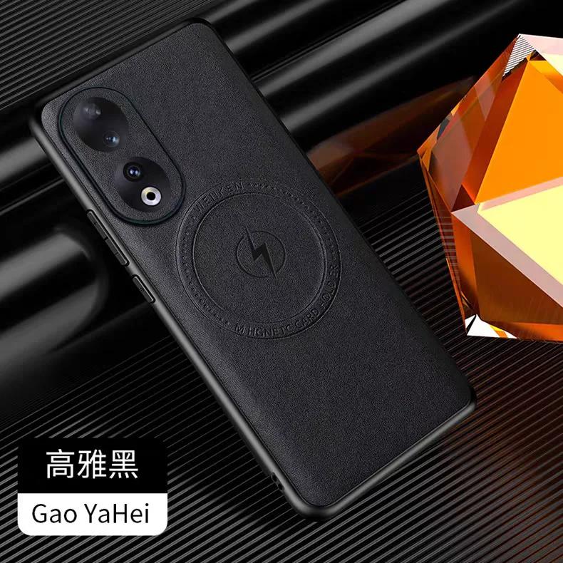 Newest Magnetic Premium Leather Case for Honor Magic 7 6 5 4 Pro Personality Highly Quality Magnetic Wireless Charge Phone Cover