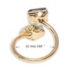 Stylish Irregular Druzy Stone Rings Open Finger Rings Adjustable Rings Ornament