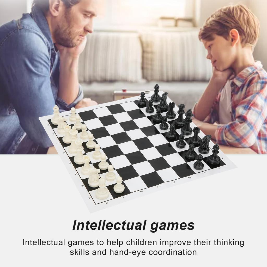 2 In 1 Travel Board Games Set Portable Chess and Checkers Set for Kids and Adults