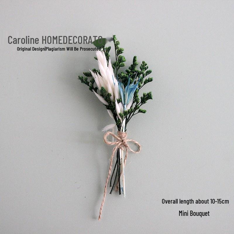 Mini Dried Flower Bouquet: Natural Air-Preserved Flowers Gift Box for DIY Decor and Handmade Ornaments.