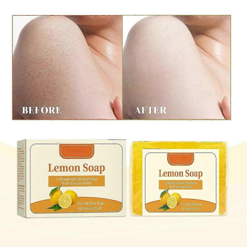 Lemon Soap VC Skin Cleanser To Oil Clean Facial Wash Soap Handmades Soap PU4412