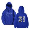 Women's And Men's  Fashionable Hooded Long Sleeved Printed Casual Pullover Unisex Sweatshirt Top