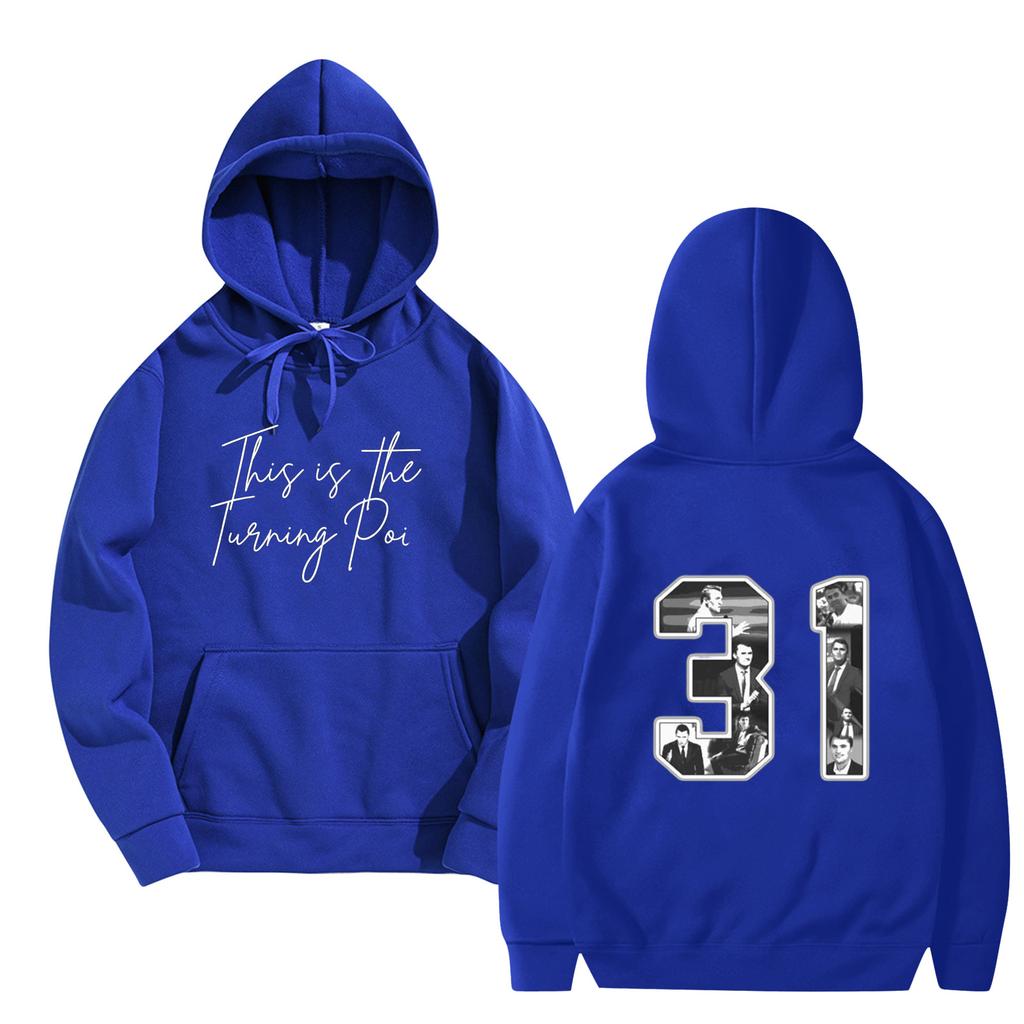 Women's And Men's  Fashionable Hooded Long Sleeved Printed Casual Pullover Unisex Sweatshirt Top